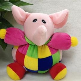 China Suffed Plush/fabric toys for new baby clown elephant baby toys OEM OEM service supplier